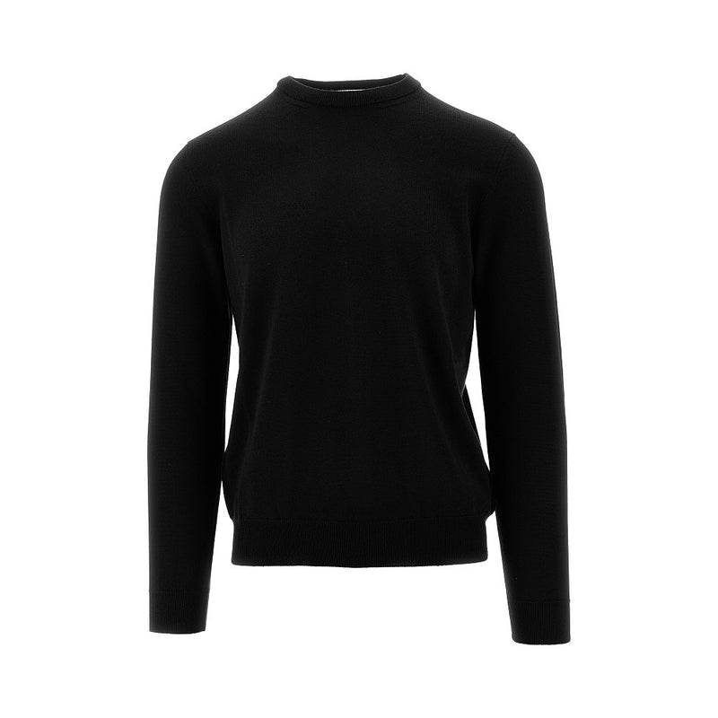 The Pull The Pull Merino Wool Crewneck Sweater Black - World Class Fashion