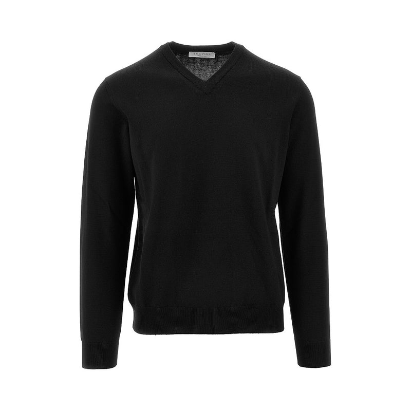 The Pull The Pull Extrafine Merino Wool Sweater Black Men - World Class Fashion