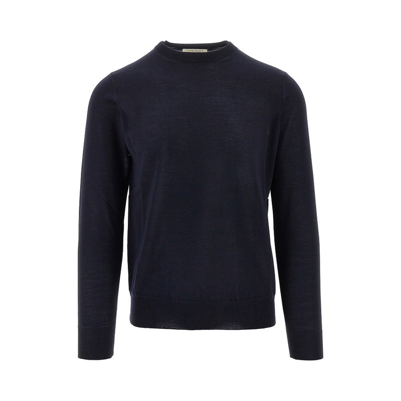 The Pull The Pull Silk and Wool Blend Sweater Blue - World Class Fashion