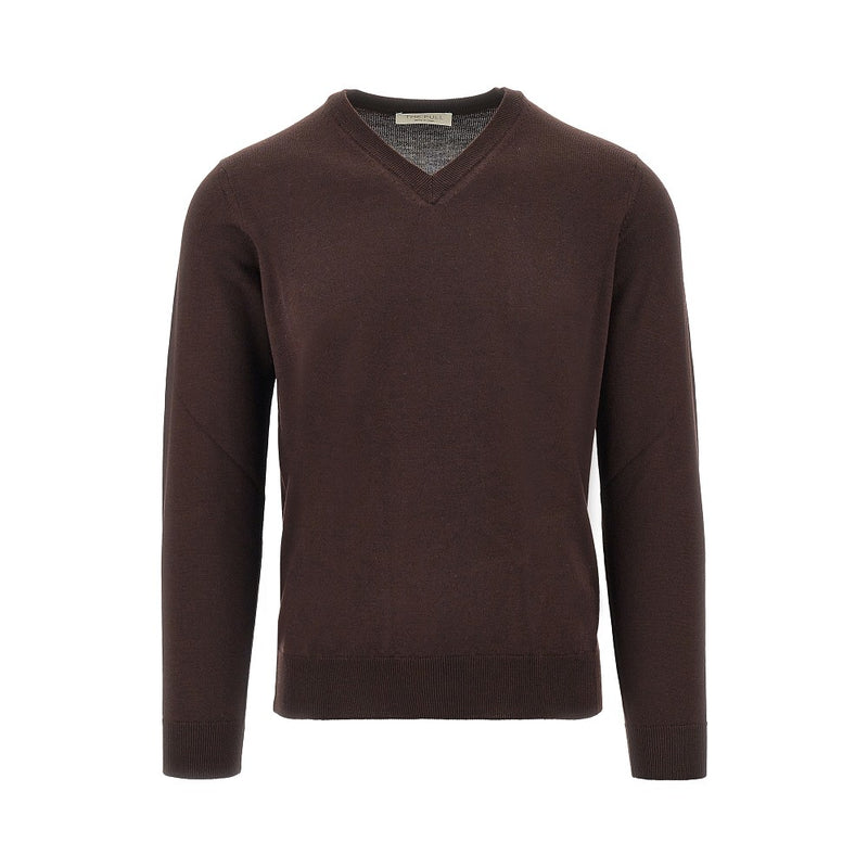 The Pull The Pull Extrafine Merino Wool Sweater Brown Men - World Class Fashion