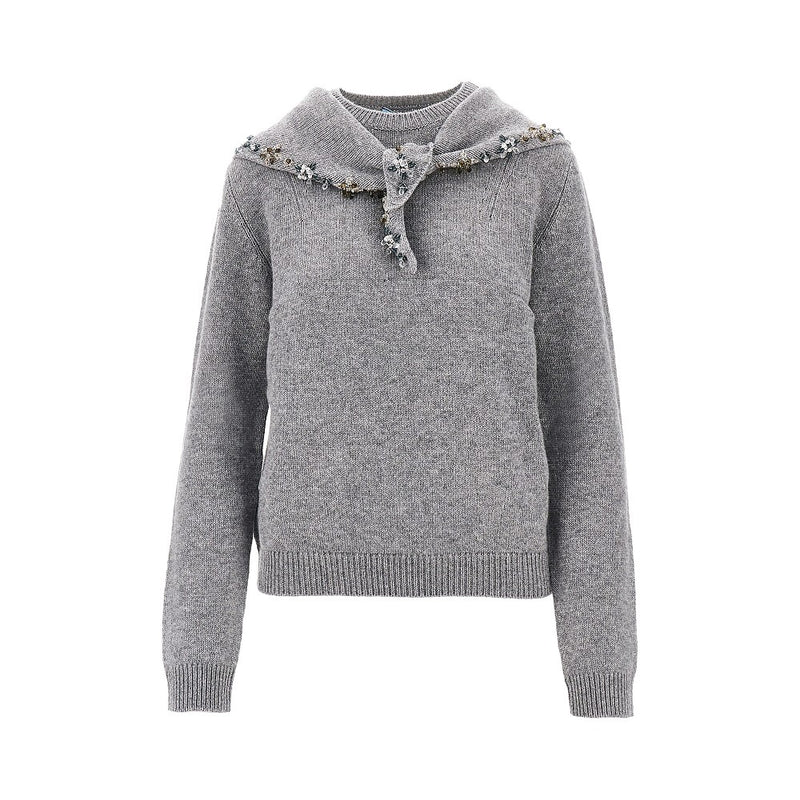 Prada Prada Cashmere Knit Sweater Grey Women - World Class Fashion