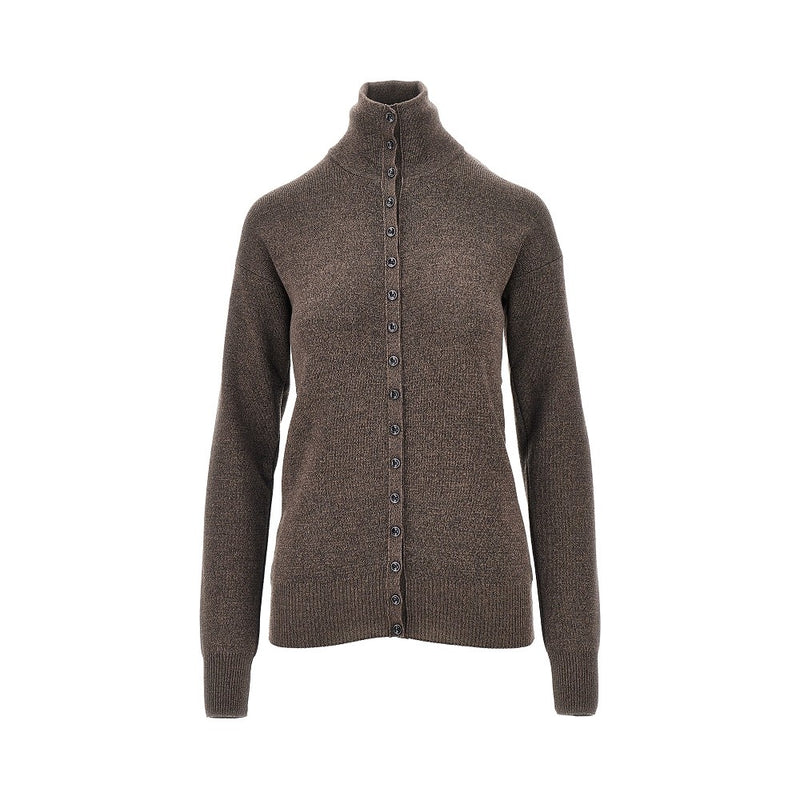 Lemaire Lemaire Buttoned Merino Wool Top Brown - World Class Fashion