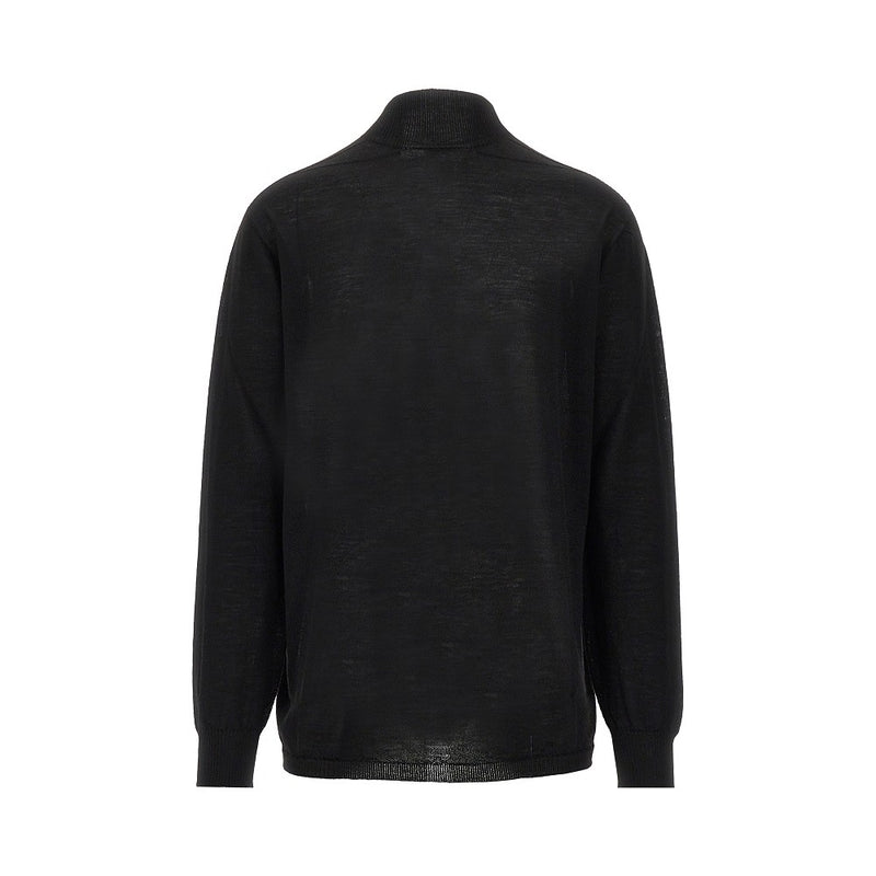 Rick Owens Rick Owens Oversized Turtleneck Sweater Black - World Class Fashion