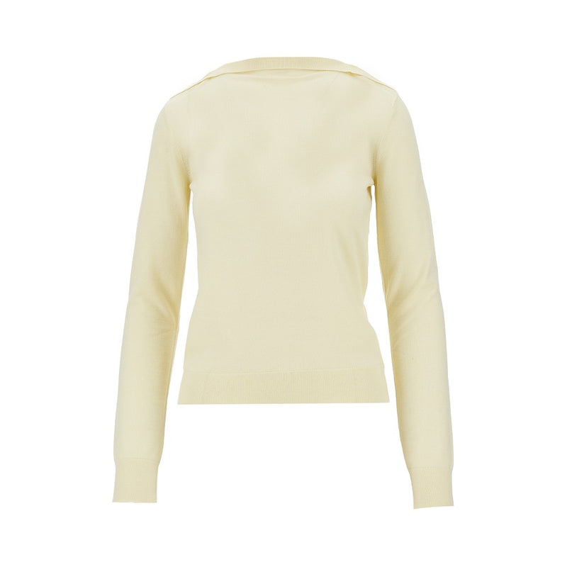 Loewe Loewe Merino Wool Boat-neck Sweater Yellow Women - World Class Fashion