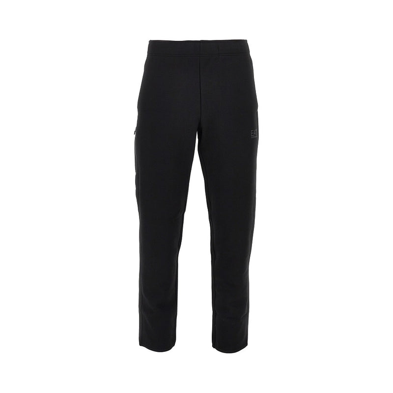 Ea7 Ea7 Cotton-blend Pants With Logo Print - World Class Fashion