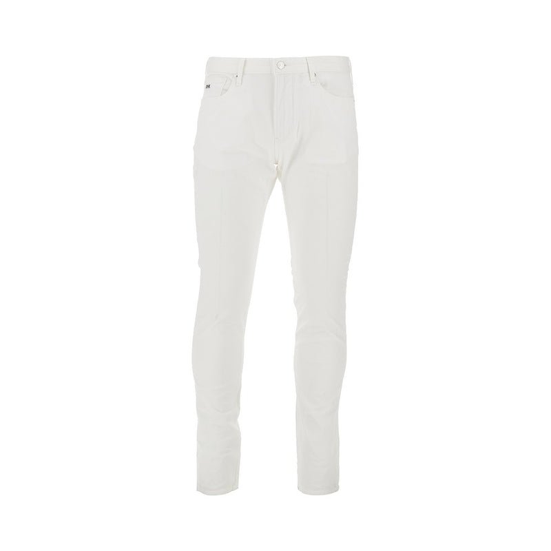 Emporio Armani Emporio Armani Stretch Canvas J06 Pants White - World Class Fashion