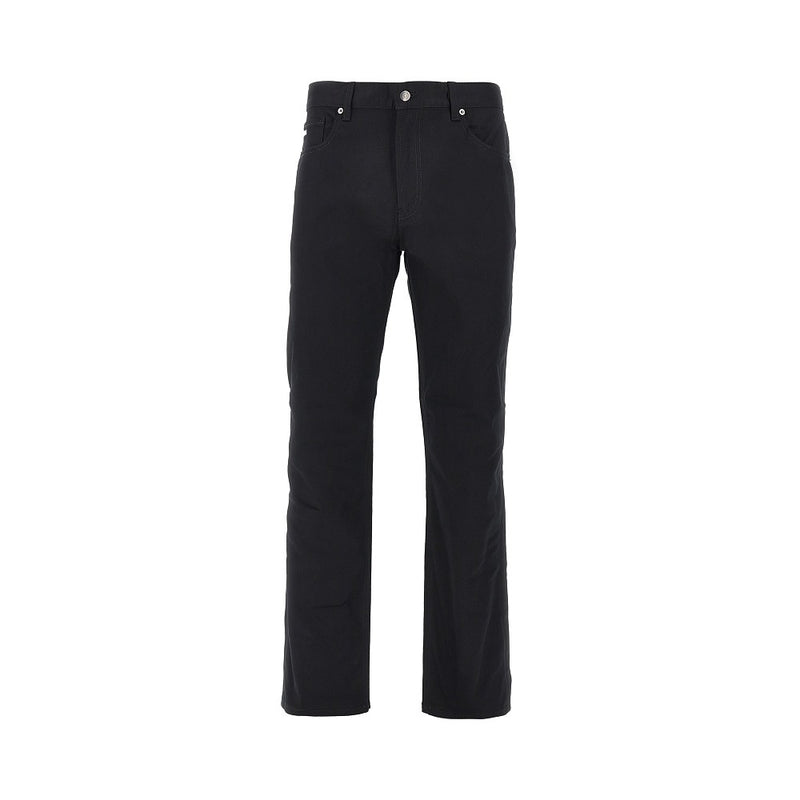 Emporio Armani Emporio Armani J76 Stretch Cotton Pants Black - World Class Fashion