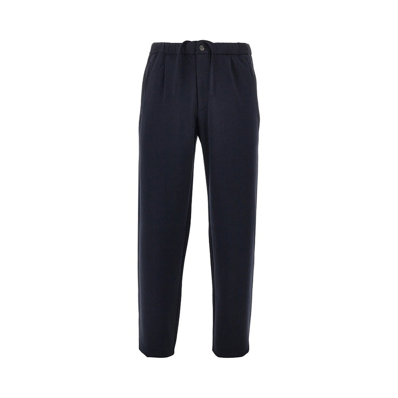 Emporio Armani Emporio Armani Jersey Pants Blue Men - World Class Fashion