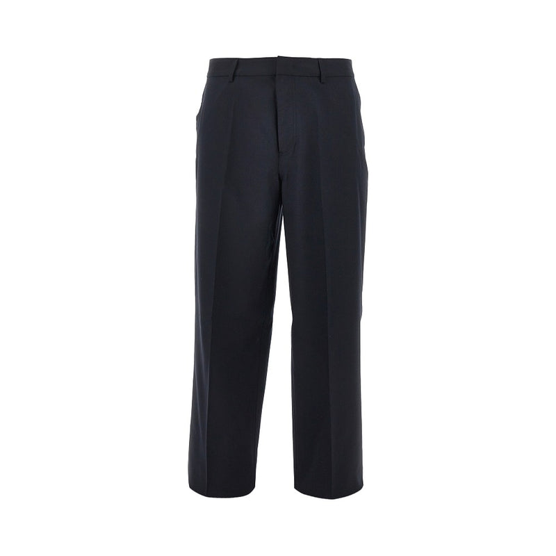 Emporio Armani Emporio Armani Virgin Wool Pants Blue Men - World Class Fashion
