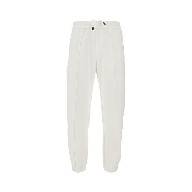 Emporio Armani Emporio Armani Double Jersey Sweatpants White - World Class Fashion