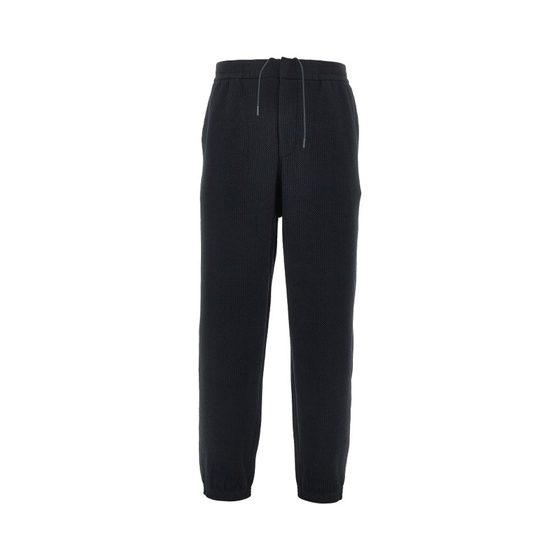 Emporio Armani Emporio Armani Travel Essential Embossed Jersey Pants Blue - World Class Fashion