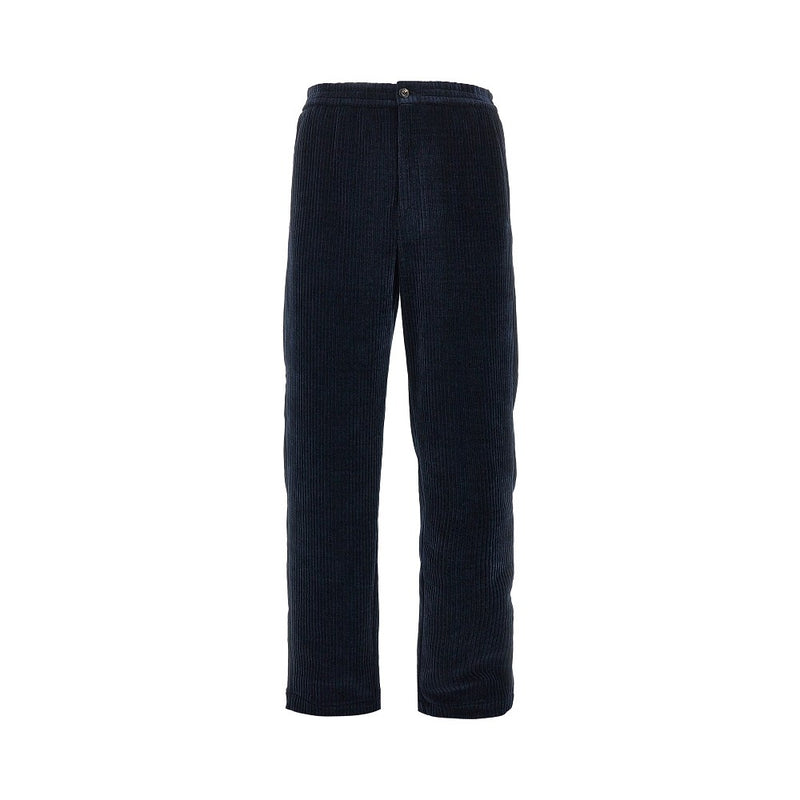Emporio Armani Emporio Armani Ribbed Chenille Pants Blue Men - World Class Fashion
