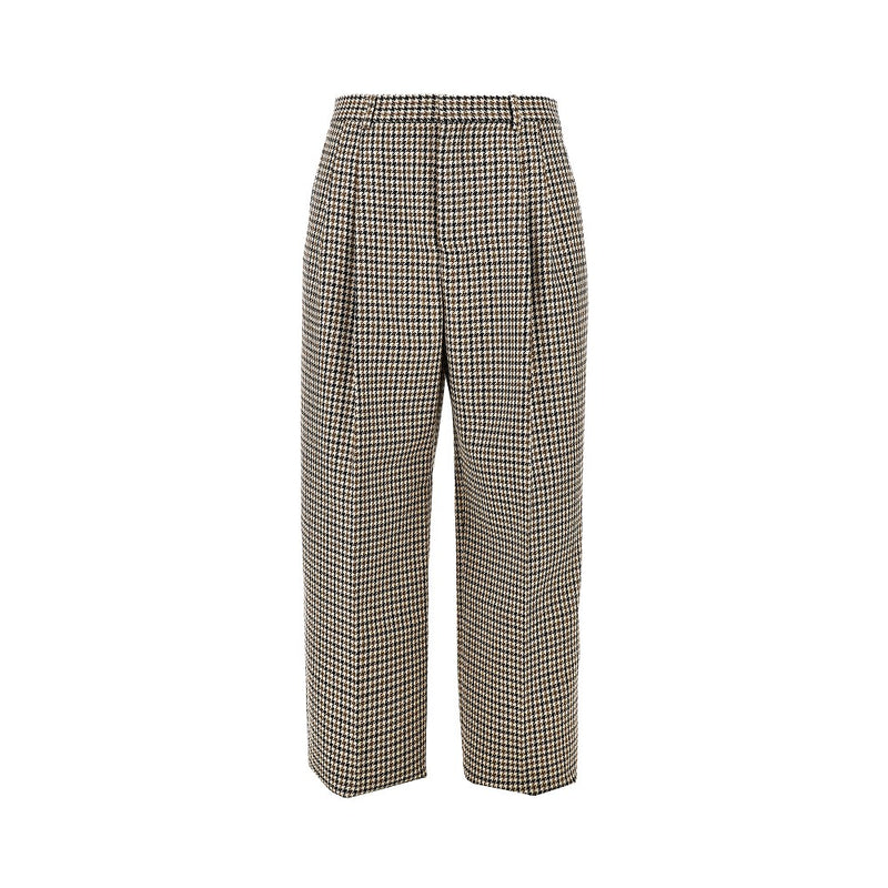 Emporio Armani Emporio Armani Check Tweed Pleated Pants Multicolor - World Class Fashion