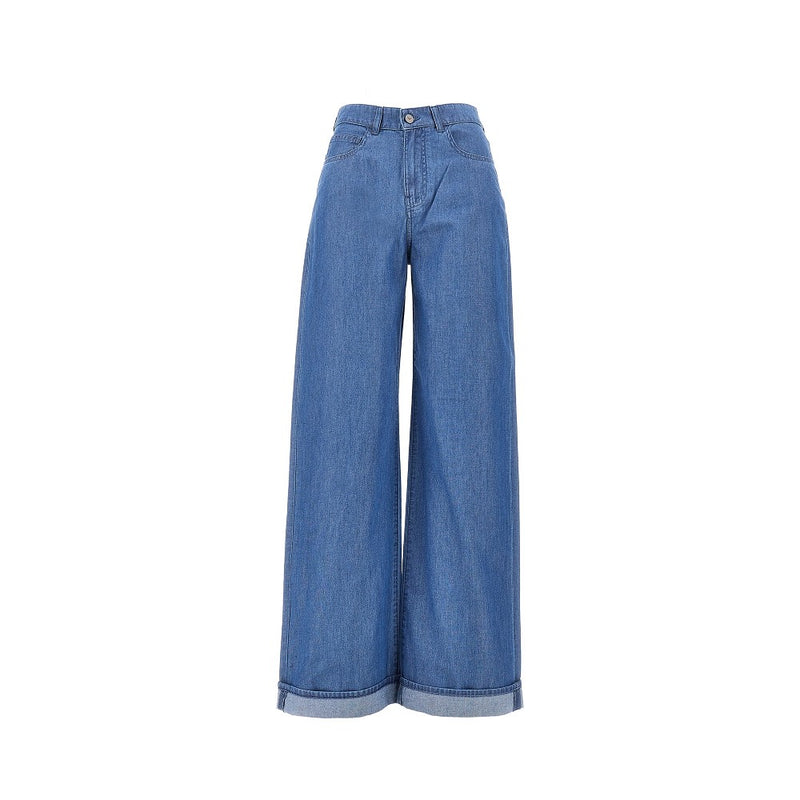 Emporio Armani Emporio Armani J8B Stretch Denim Pants Blue - World Class Fashion
