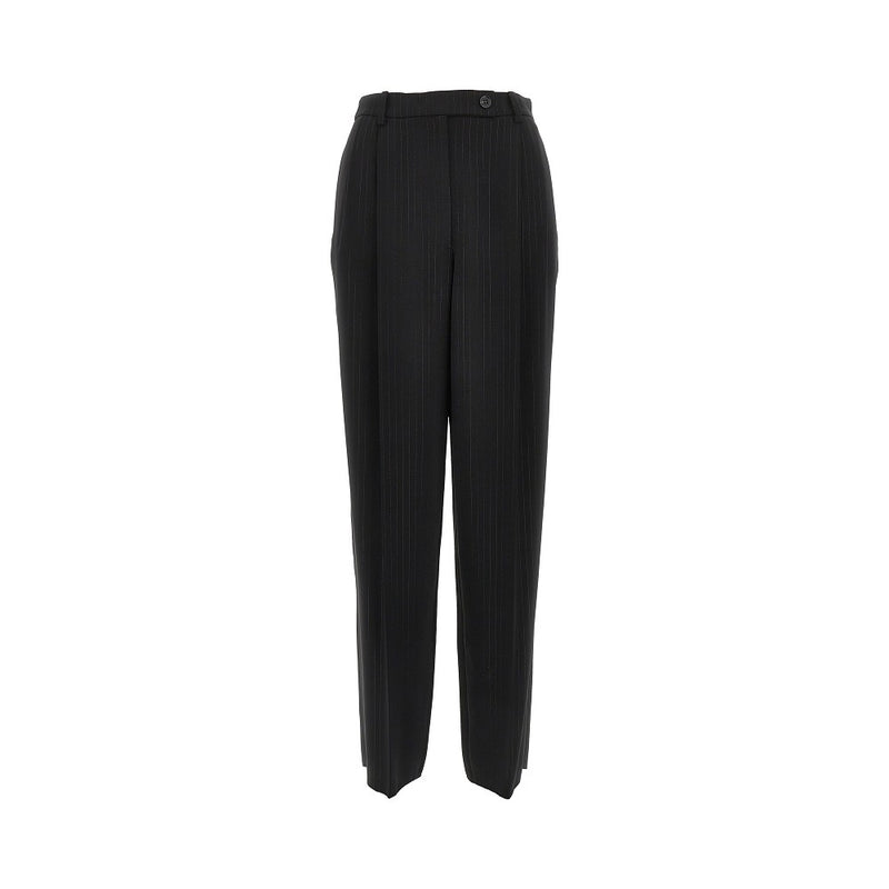 Emporio Armani Emporio Armani Cady Pants with Darts Black Women - World Class Fashion
