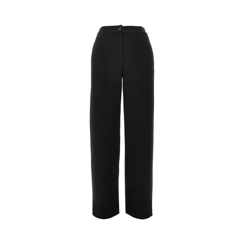 Emporio Armani Emporio Armani Chevron Jersey Pants Black Women - World Class Fashion