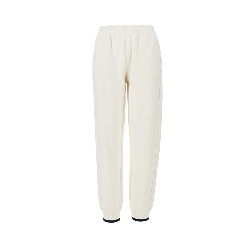 Ea Bodywear Ea Bodywear Logo Embroidery Sweatpants White - World Class Fashion