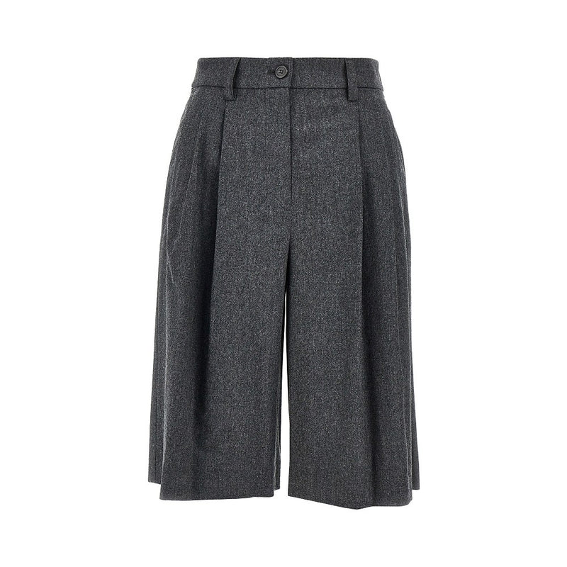 Emporio Armani Emporio Armani Flannel Shorts Grey Women - World Class Fashion