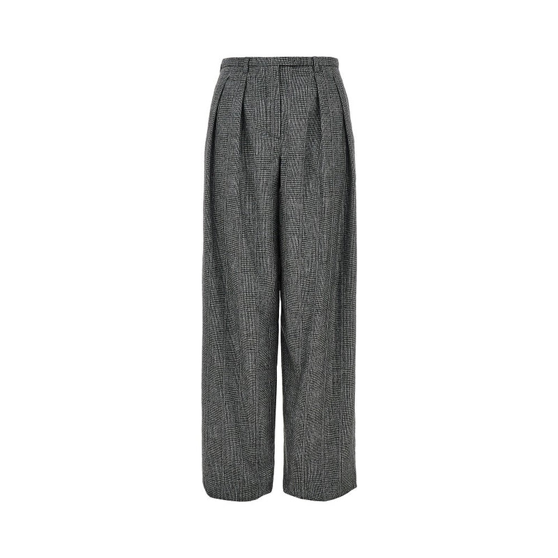 Emporio Armani Emporio Armani Wool-blend Flannel Pants Grey Women - World Class Fashion