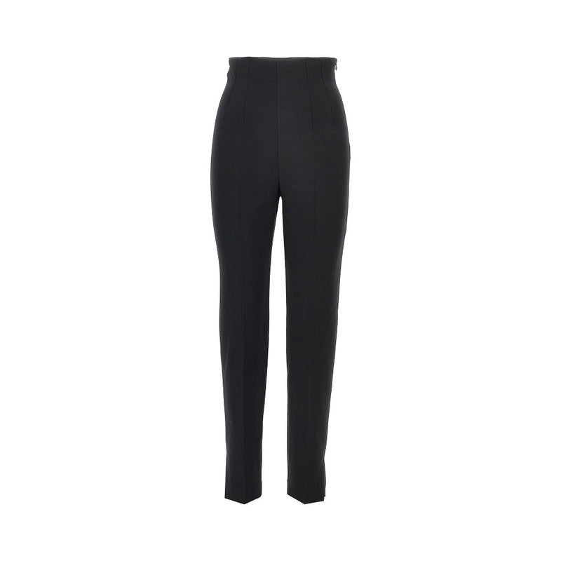 Emporio Armani Emporio Armani Stretch Crepe Slim Fit Pants Black - World Class Fashion
