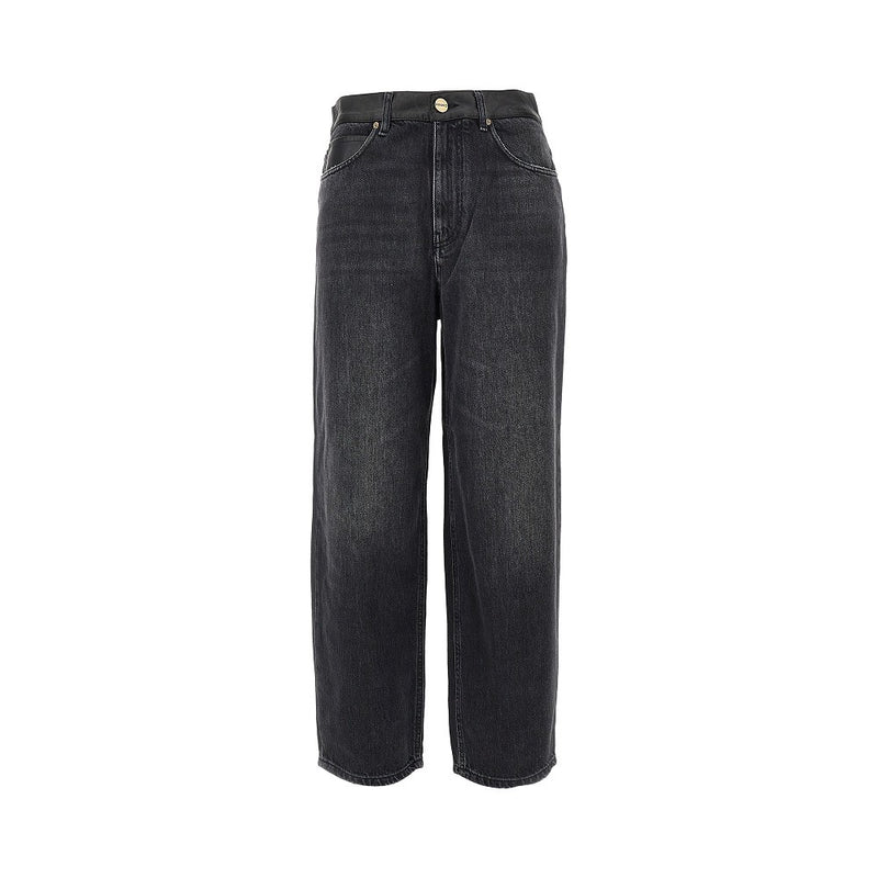 Pinko Pinko Balloon Fit Denim Jeans Black Women - World Class Fashion