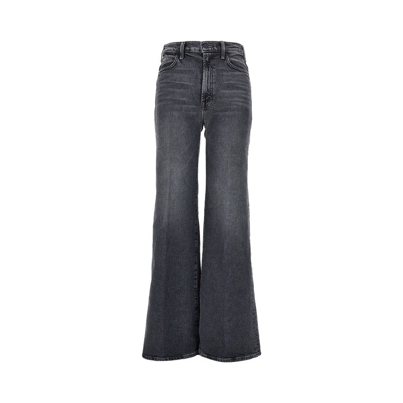 Mother Mother The Hustler Roller Sneak Jeans Grey - World Class Fashion