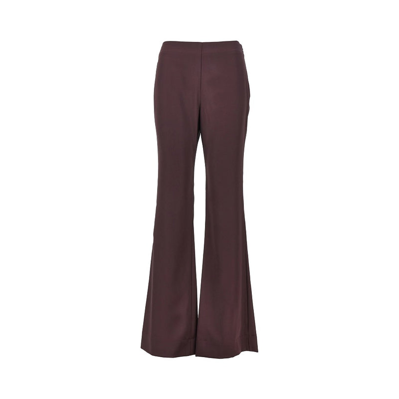 Pinko Pinko Satin Flared Pants Red Women - World Class Fashion