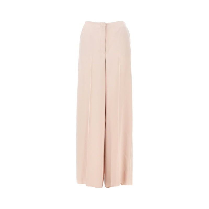 Pinko Pinko Wide Leg Satin Pants Pink Women - World Class Fashion
