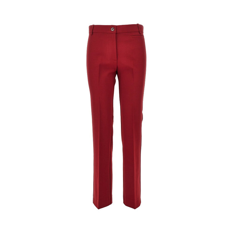Pinko Pinko Viscose-blend Crêpe Pants Red Women - World Class Fashion