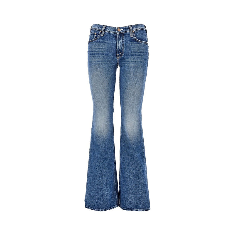 Mother Mother The Jinx Heel Denim Jeans Blue - World Class Fashion