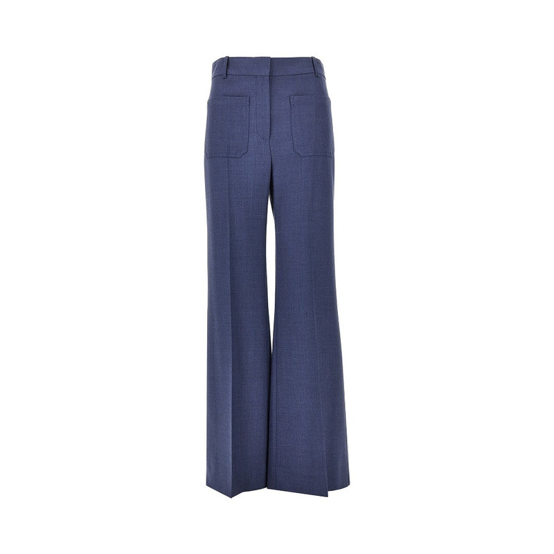 Victoria Beckham Victoria Beckham Alina Wool-blend Pants Blue - World Class Fashion