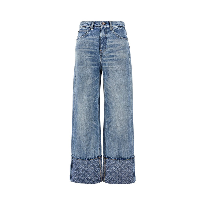Tory Burch Tory Burch Straight Leg Jeans Blue Women - World Class Fashion