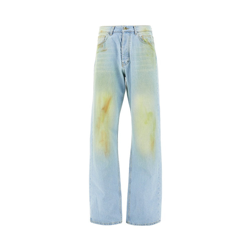 C.9.3 C.9.3 Stained Effect Relaxed Fit Jeans - World Class Fashion
