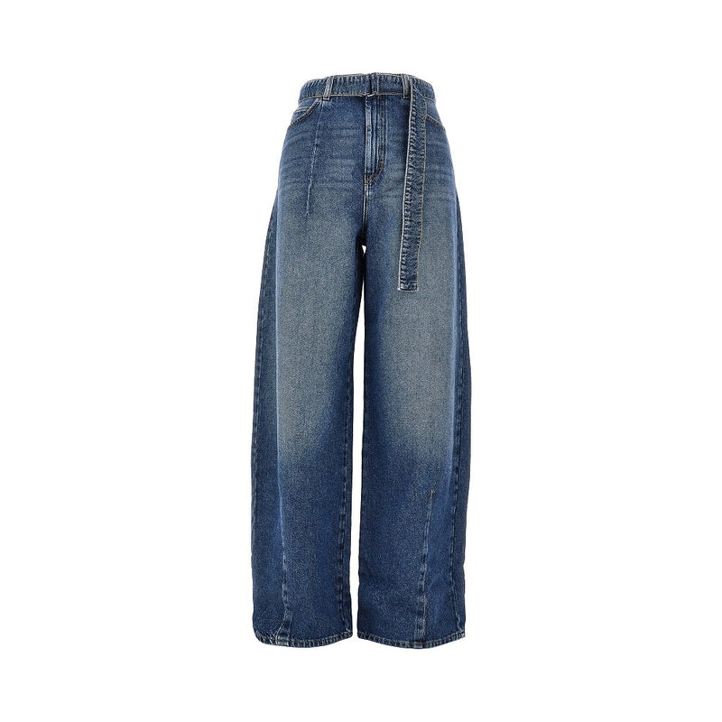 Max Mara Weekend Max Mara Weekend Cotton Denim Oversized Jeans - World Class Fashion