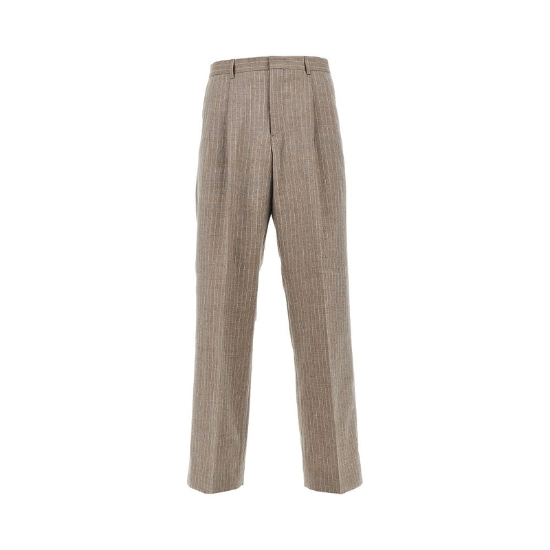 Sunflower Sunflower Linen Wool Pants Brown Men - World Class Fashion