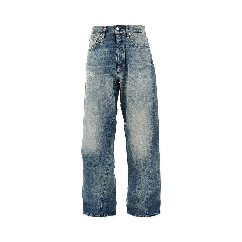 Sunflower Sunflower Wide Fit Jeans Twisted Seams Blue - World Class Fashion
