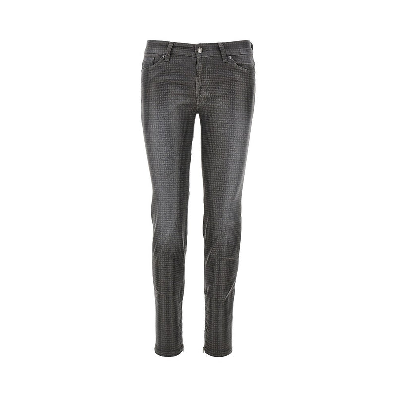 7 For All Mankind 7 For All Mankind Coated Denim Skinny Pants Grey - World Class Fashion