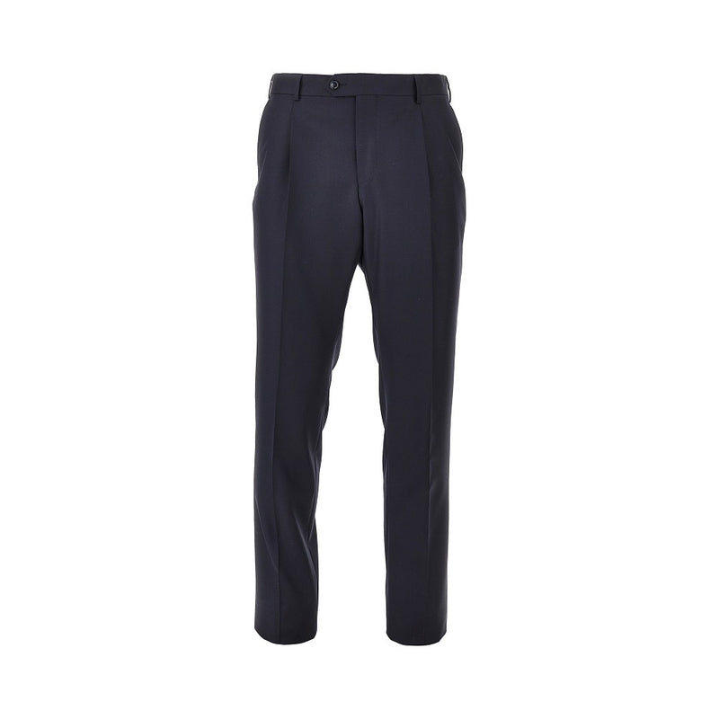 Luigi Bianchi Luigi Bianchi Tailor Fit Wool Pants Blue Men - World Class Fashion