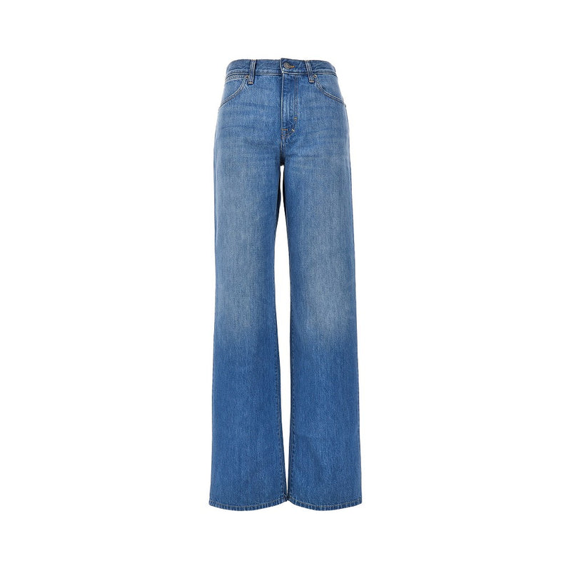 Gucci Gucci Délavé Cotton Denim Jeans Blue Women - World Class Fashion