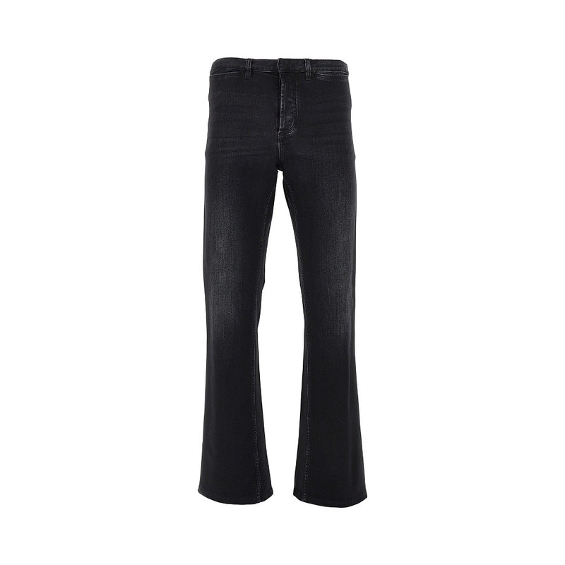 Gucci Gucci Denim Jeans with Web Ribbon Black Men - World Class Fashion