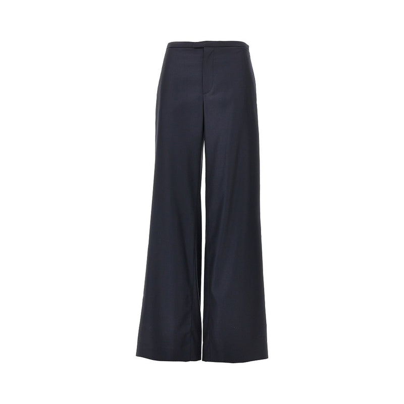Gucci Gucci Light Wool Trousers Blue Women - World Class Fashion