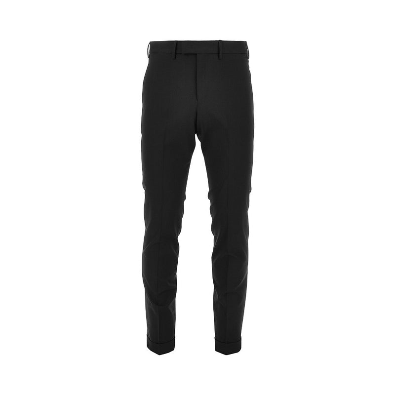 PT Torino PT Torino Stretch Wool Master Fit Pants Black - World Class Fashion
