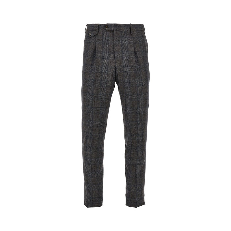 PT Torino PT Torino Gentleman Fit Wool Cashmere Pants Grey - World Class Fashion