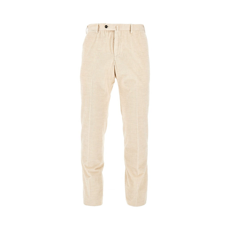 PT Torino PT Torino Corduroy Slim Fit Pants White - World Class Fashion