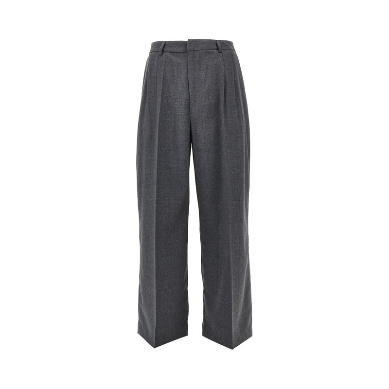 Thestroy Thestroy Double Dart Light Wool Pants Grey - World Class Fashion