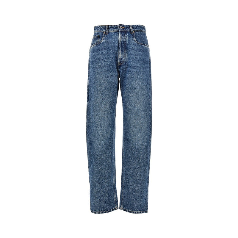 Miu Miu Miu Miu Straight Leg Five-pocket Jeans Blue - World Class Fashion