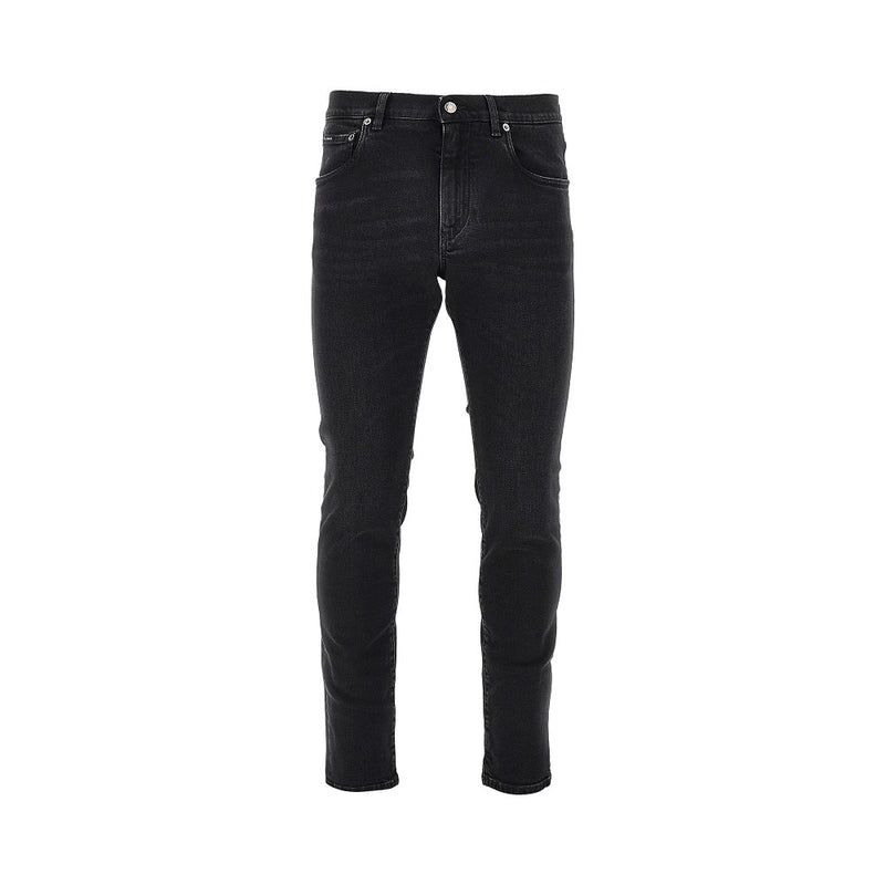 Dolce&gabbana Dolce&Gabbana Stretch Denim Slim Fit Jeans Black - World Class Fashion