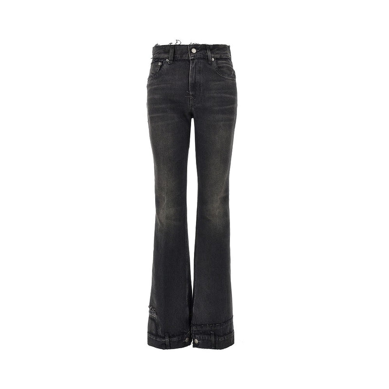 Haikure Haikure Flora Vintage Effect Jeans Black - World Class Fashion