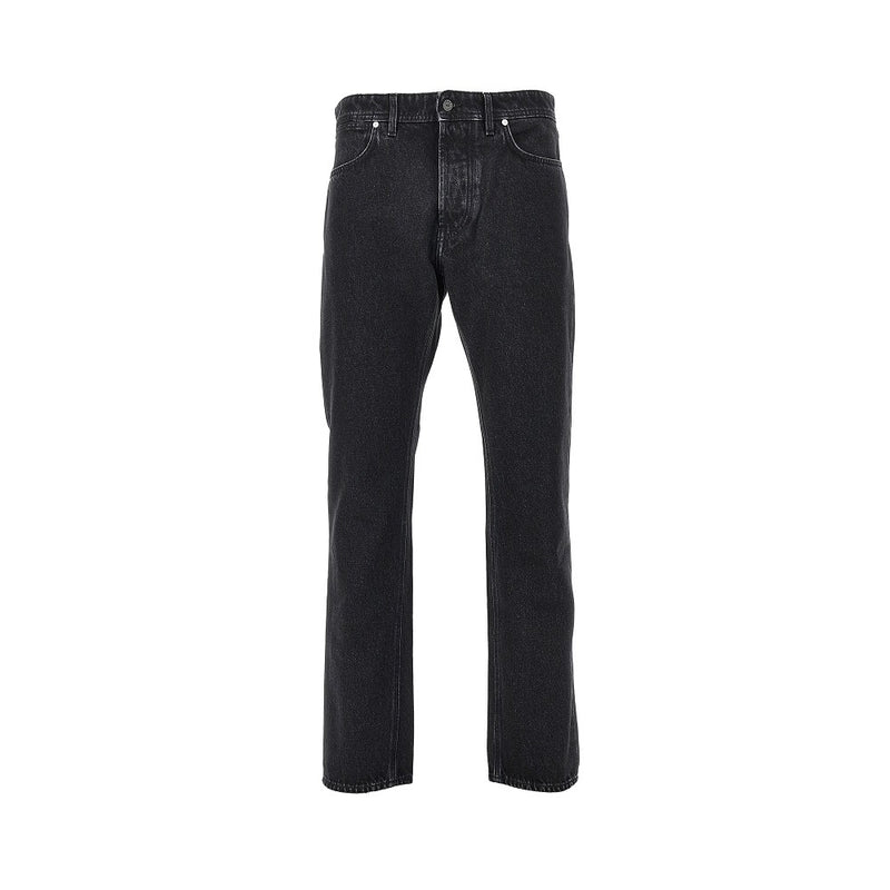 Stone Island Denim Stone Island Denim Research Straight Fit Jeans Black - World Class Fashion