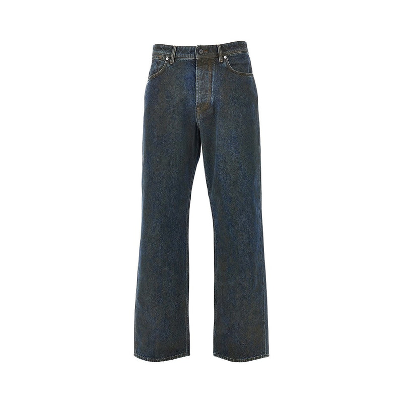 Stone Island Denim Stone Island Denim Loose Fit Indigo Jeans Blue Men - World Class Fashion